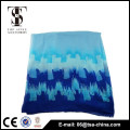 women's new long blue color polyester sarong plaid strip shawl scarf